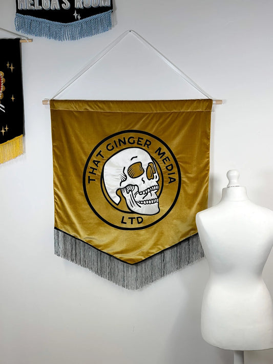 Large Custom Embroidered Banner – Personalised Event Decor