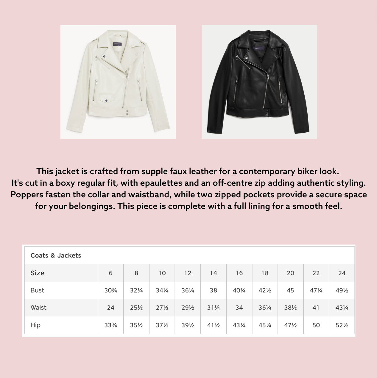 Customisable Mountain Floral Embroidered Faux Leather Jacket