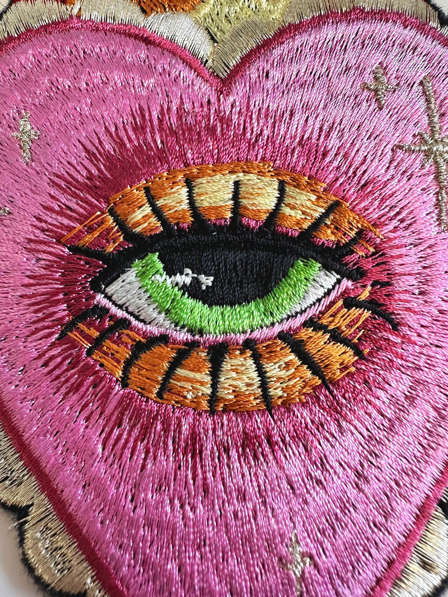 Sacred Heart Flame Eye Tarot Patch (10 x 16.5cm)