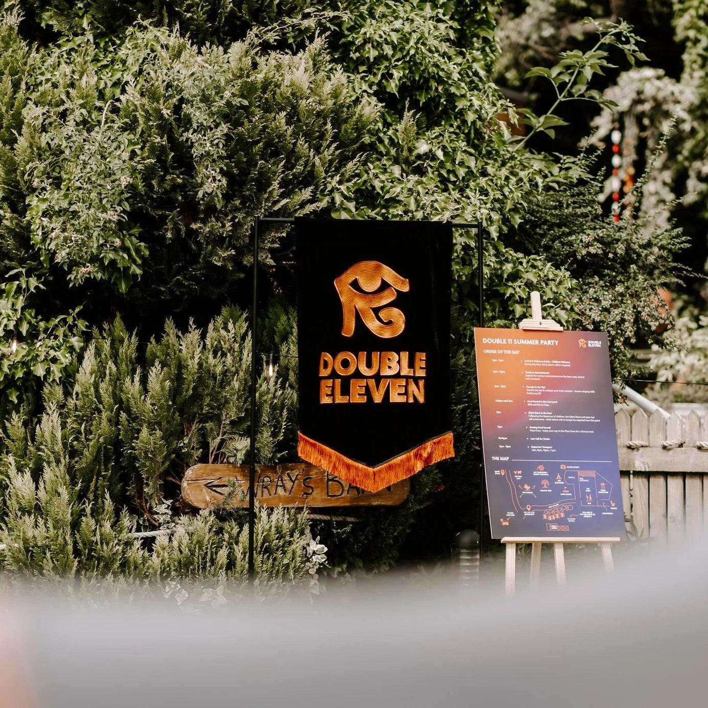 Large Custom-Made Embroidered Banner – Personalised Event Decor