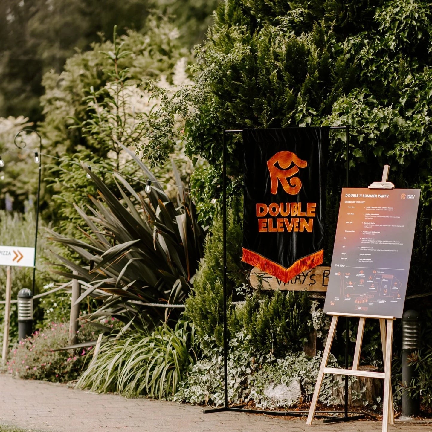 Large Custom-Made Embroidered Banner – Personalised Event Decor