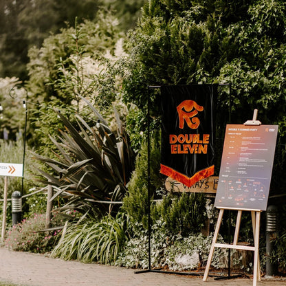 Large Custom Embroidered Banner – Personalised Event Decor