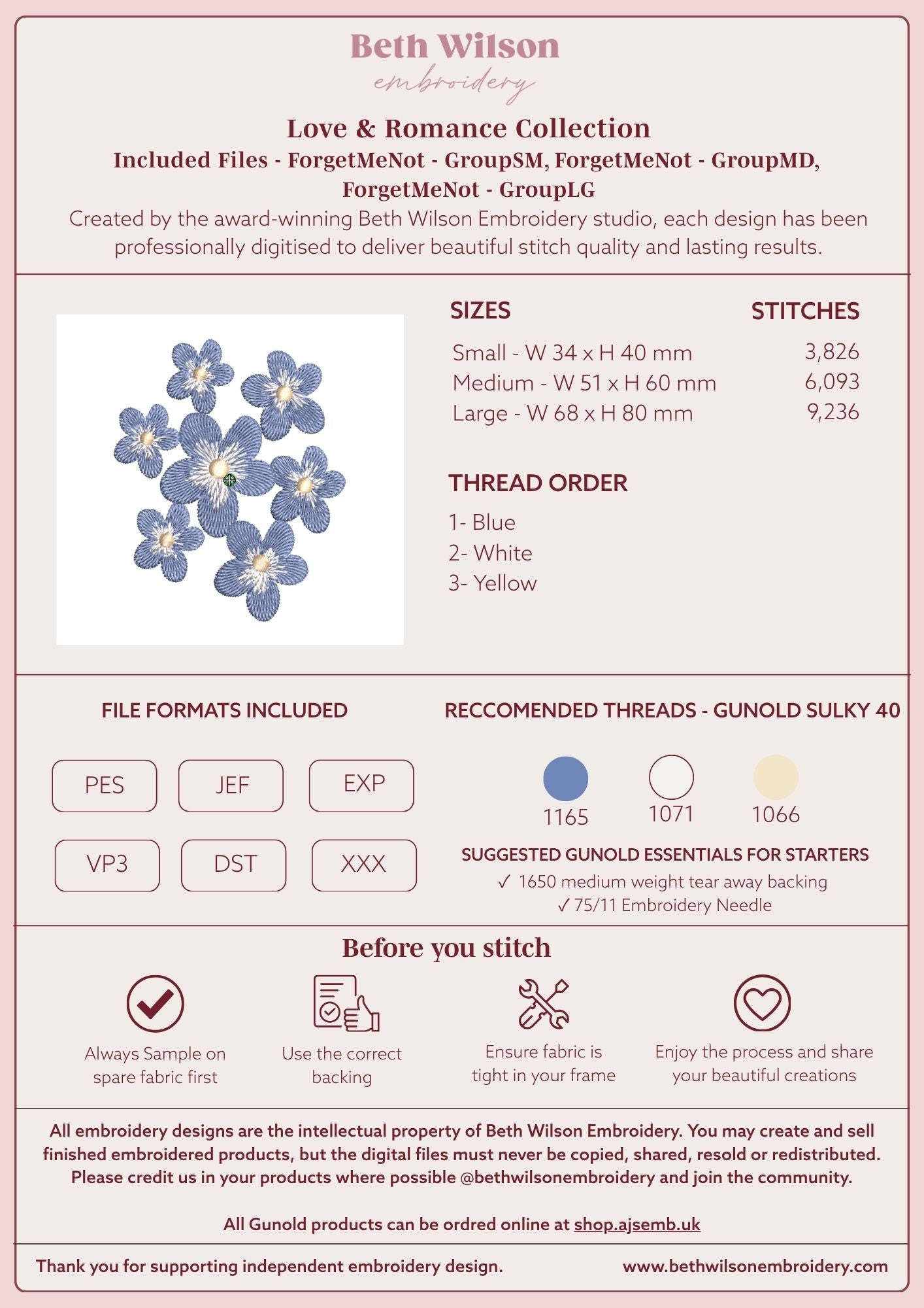 Orchid Digital Download Embroidery File - Instant Download