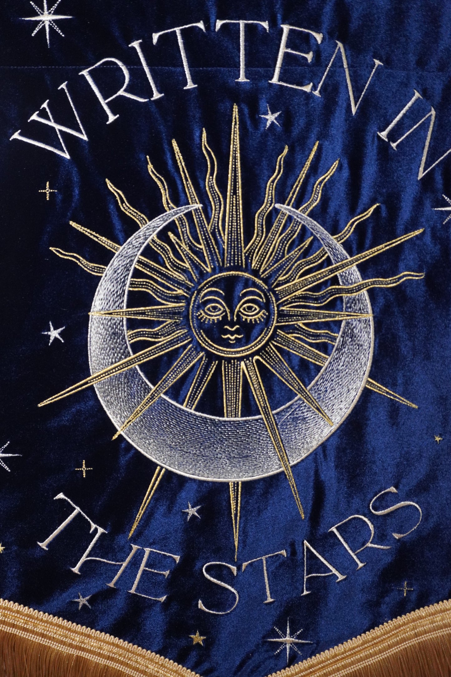 Written In The Stars Celestial Themed Decor Banner Flag Wall Hanging Custom Personalised