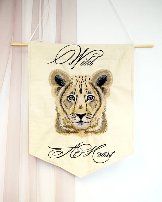 Custom Lion Banner | Personalised Banner Wall Art