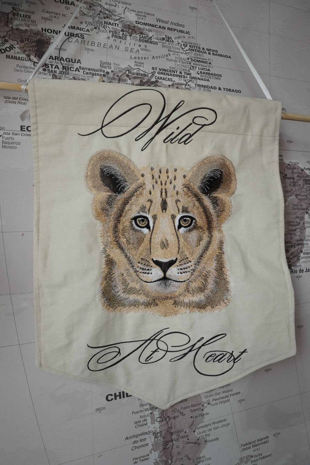 Custom Lion Banner | Personalised Banner Wall Art