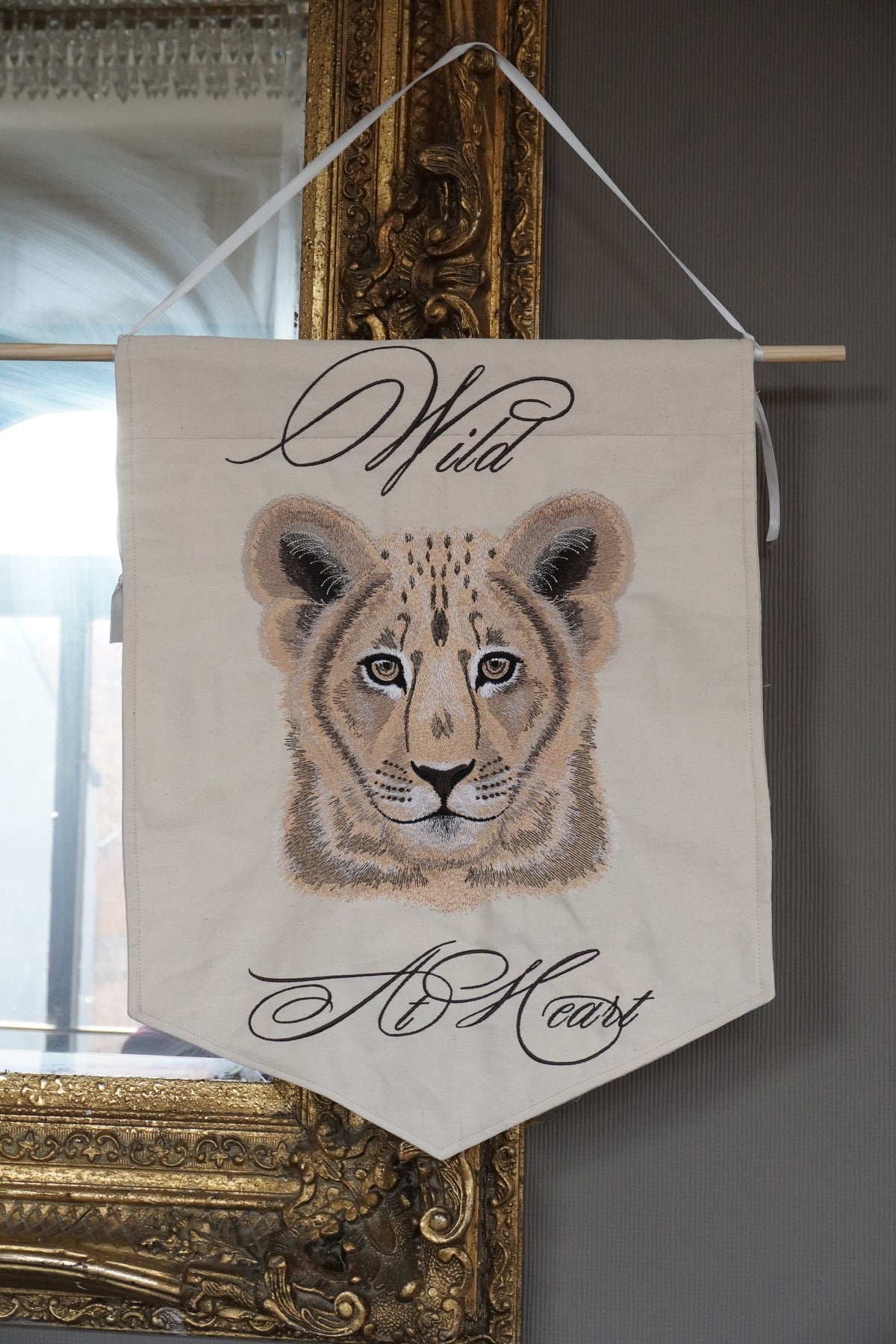 Custom Lion Banner | Personalised Banner Wall Art