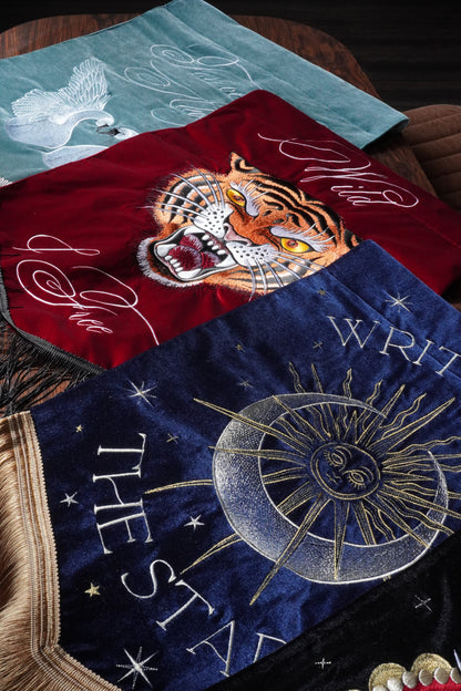 Written in the Stars — Personalised Celestial Velvet Wedding Banner