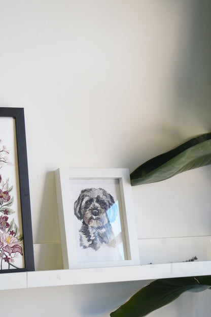Custom Embroidered Pet Portrait - Luxury A5 Wall Decor Art
