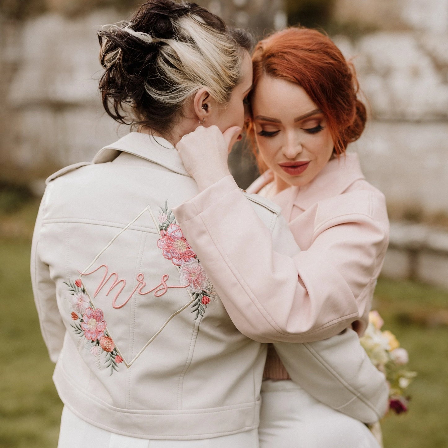 Floral Diamond Embroidered Jacket