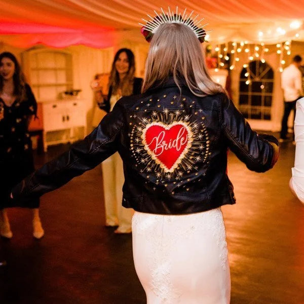 Celestial Love Heart Bride Embroidered Jacket