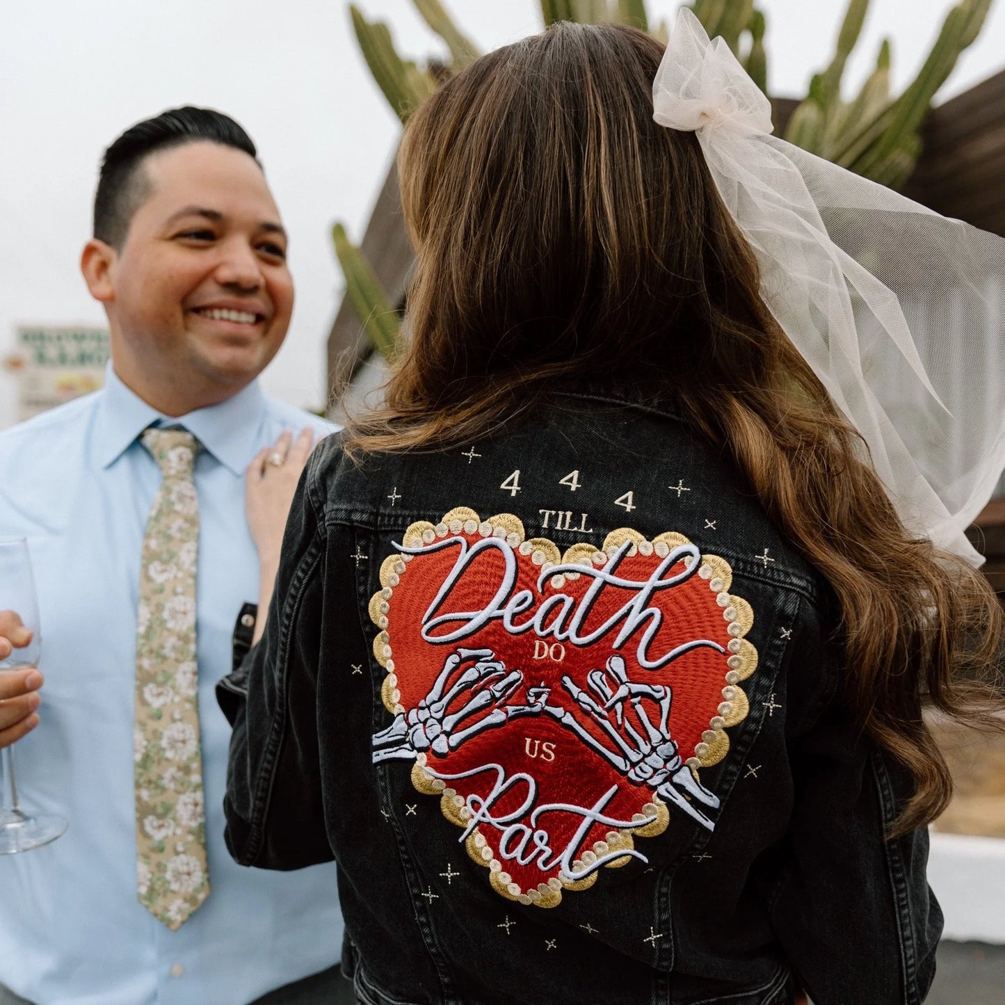 Til Death Do Us Part Denim Jacket