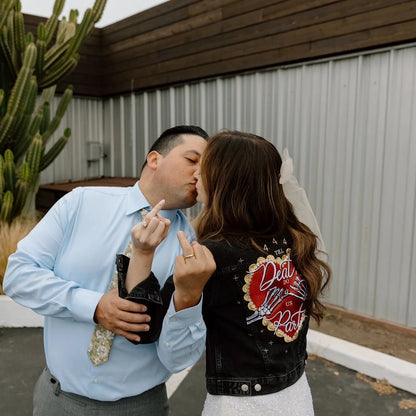 Til Death Do Us Part Celestial Heart Embroidered Jacket