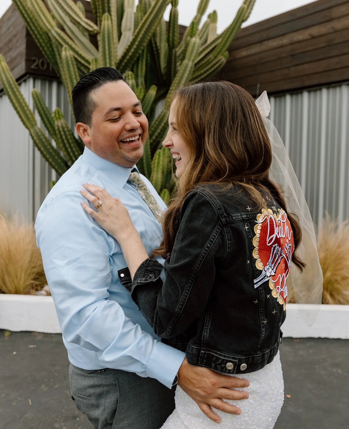 Til Death Do Us Part Denim Jacket