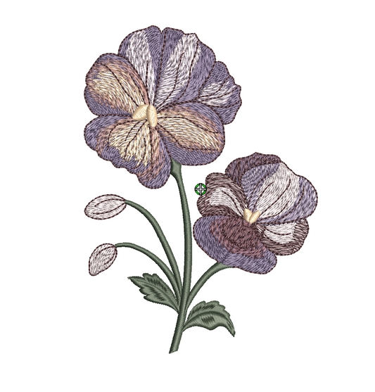 Pansy 03 - Digital Download - Machine Embroidery File