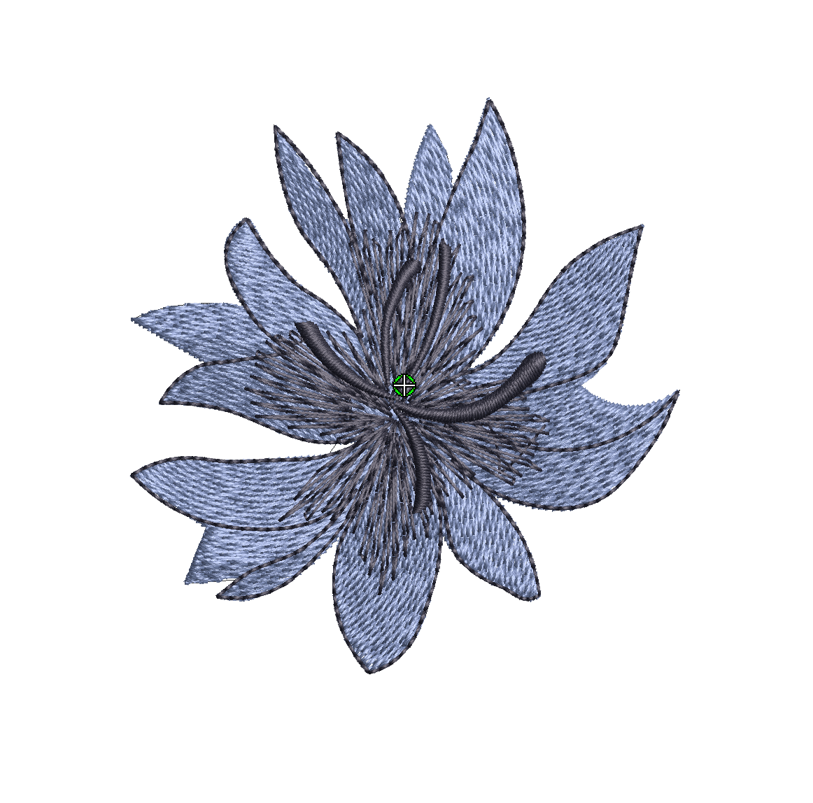 Cornflower Single Digital Download Embroidery File - Instant Download