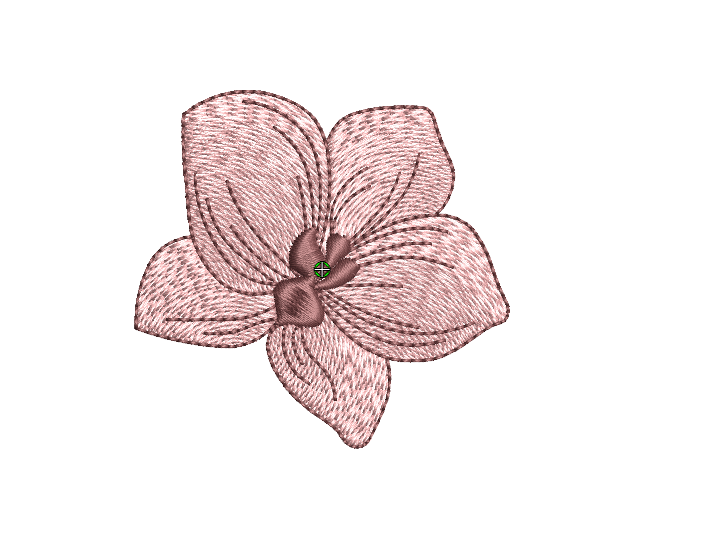 Orchid Digital Download Embroidery File - Instant Download