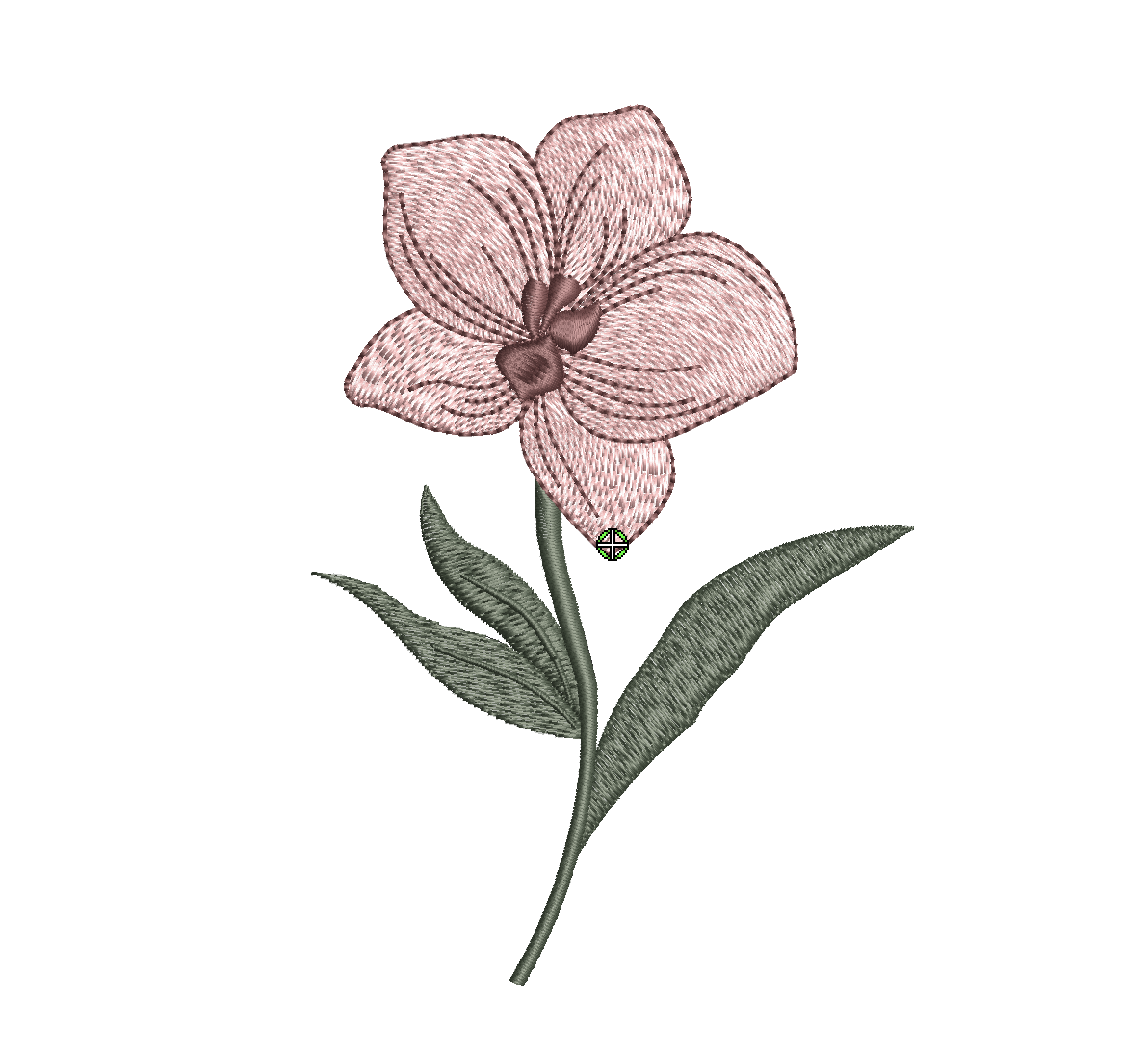 Orchid 01 Digital Download Embroidery File - Instant Download