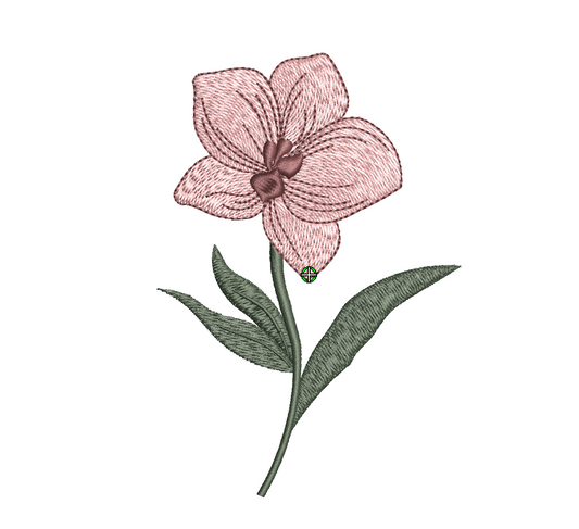 Orchid 01 - Digital Download - Machine Embroidery File