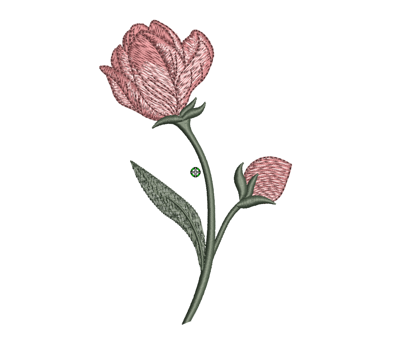 Tulip 03 Digital Download Embroidery File - Luxury Instant Download
