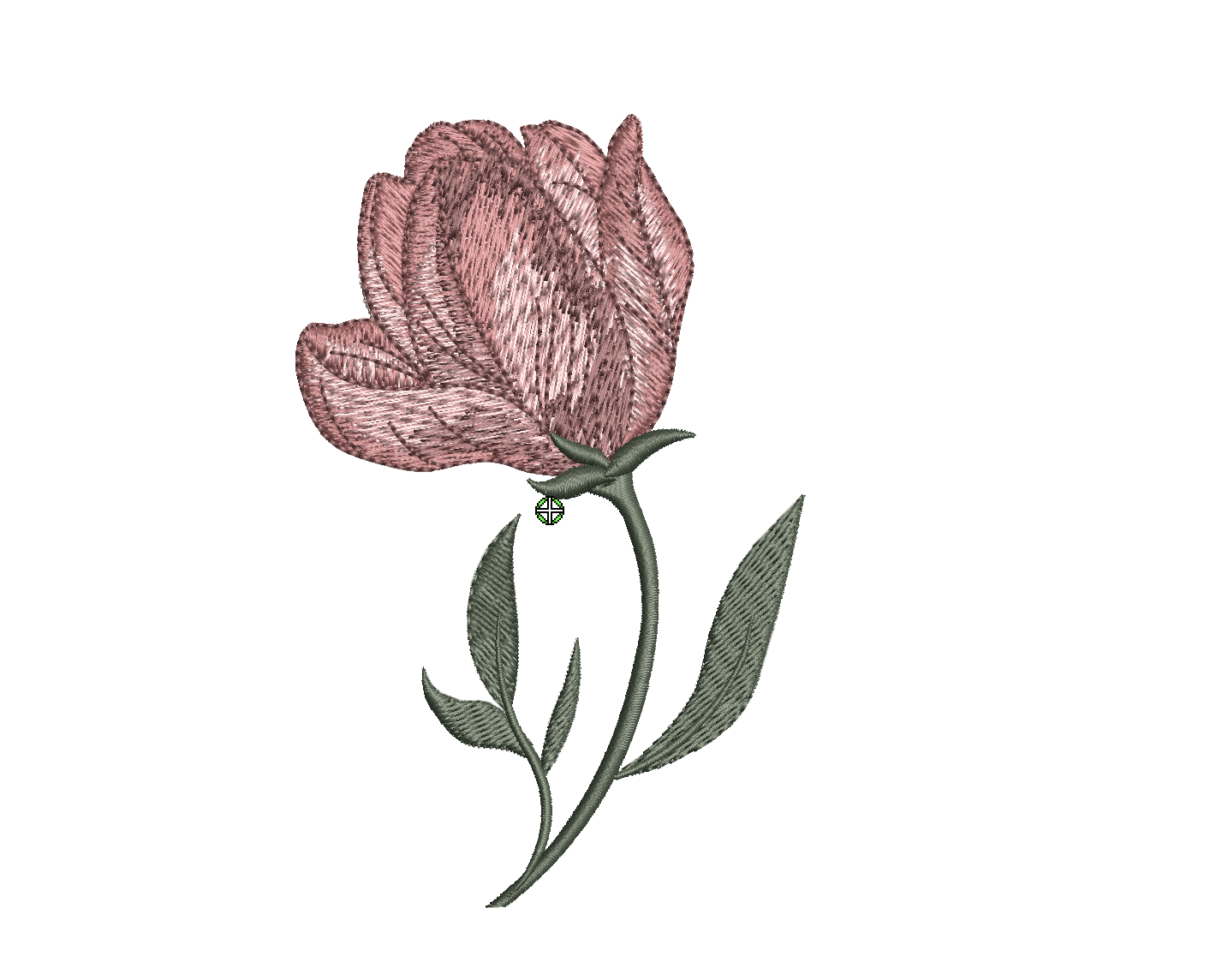 Tulip 01 Digital Download Embroidery File - Luxury Instant Download