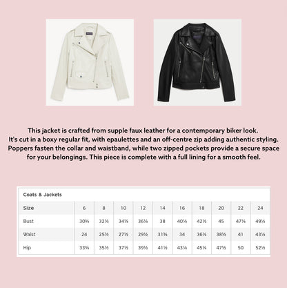 The Emilia Collection - Faux Leather Jacket