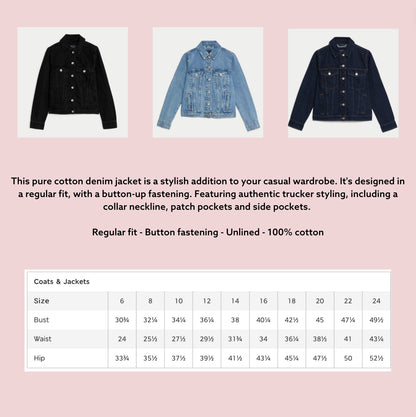 Custom Embroidered Denim Jacket Mountain Floral